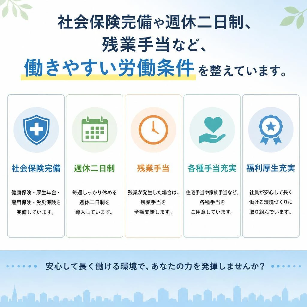 働きやすさが自慢