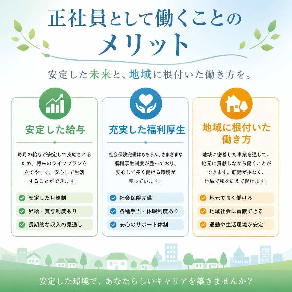 正社員求人の魅力