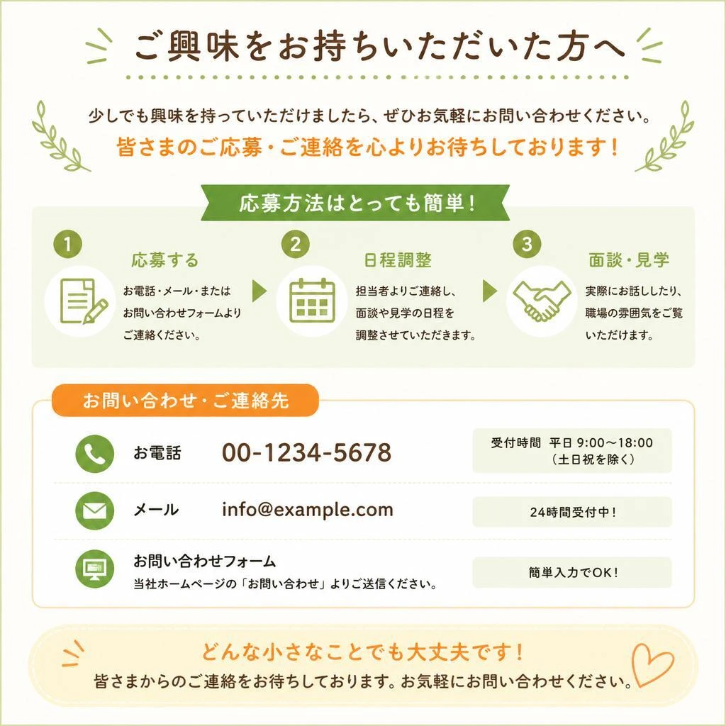 今すぐお問い合わせを！