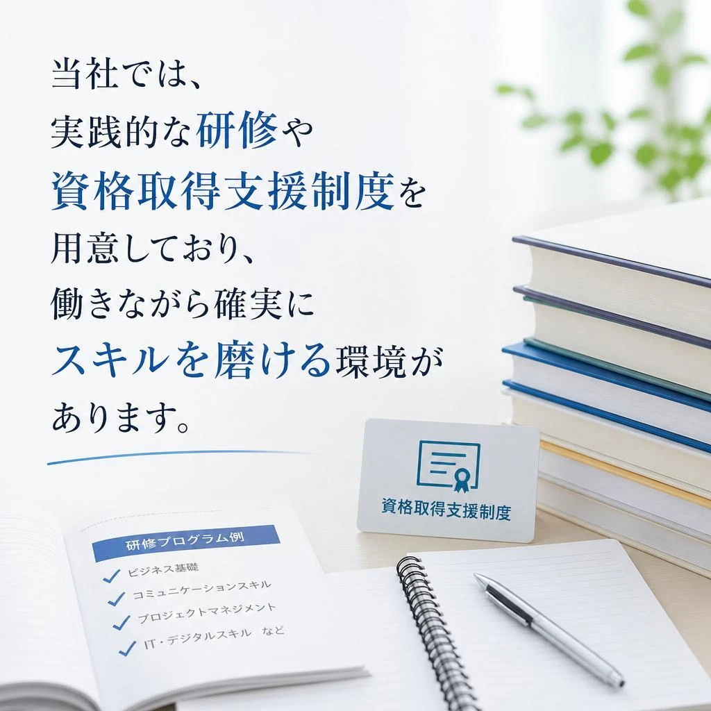 充実のスキルアップ体制