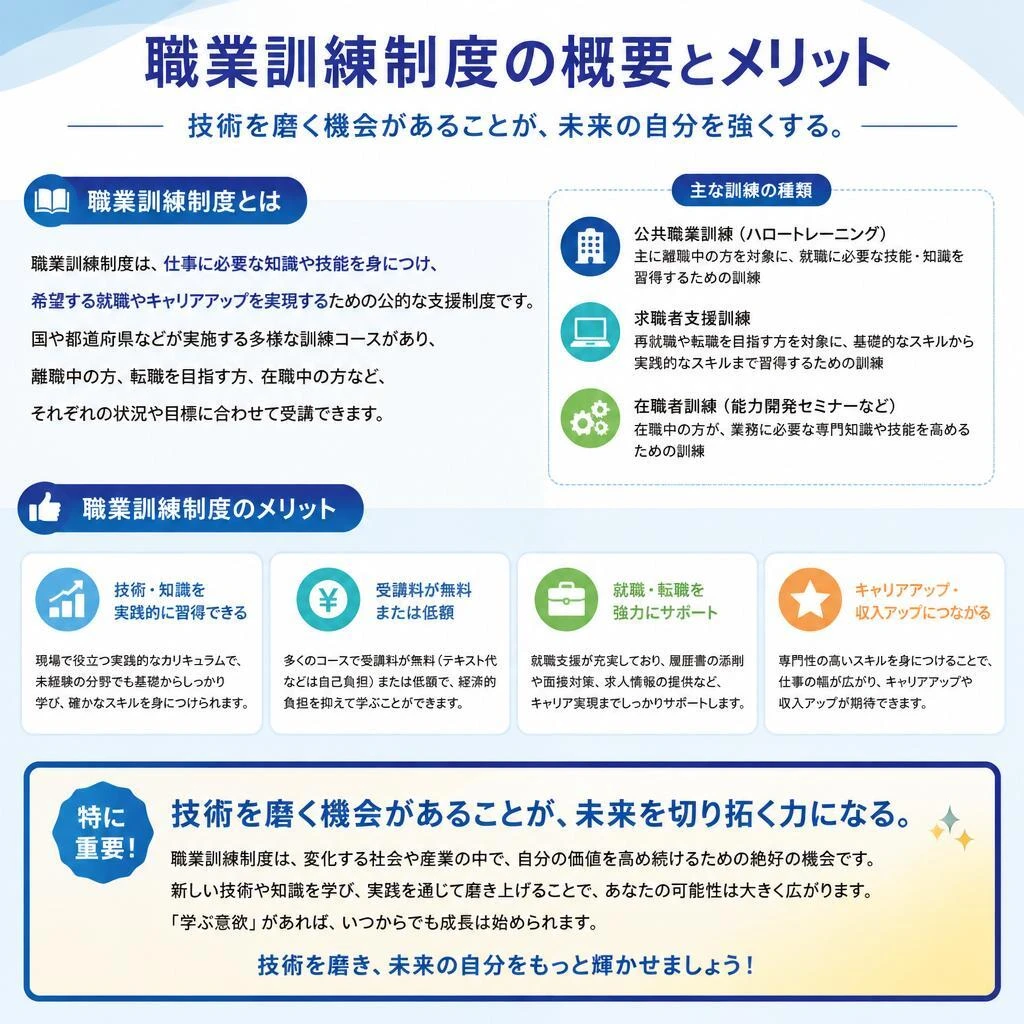 充実した職業訓練制度