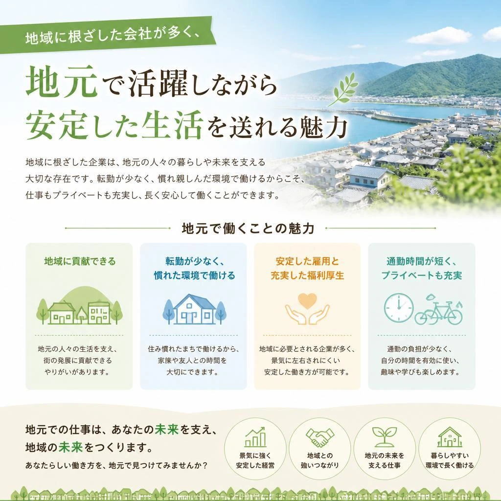 地域密着型の会社の魅力