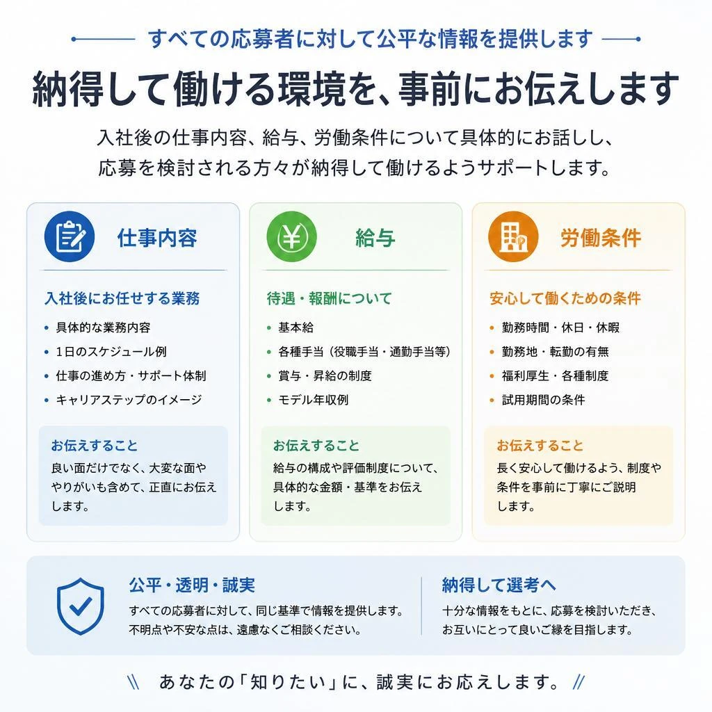 転職情報の透明性