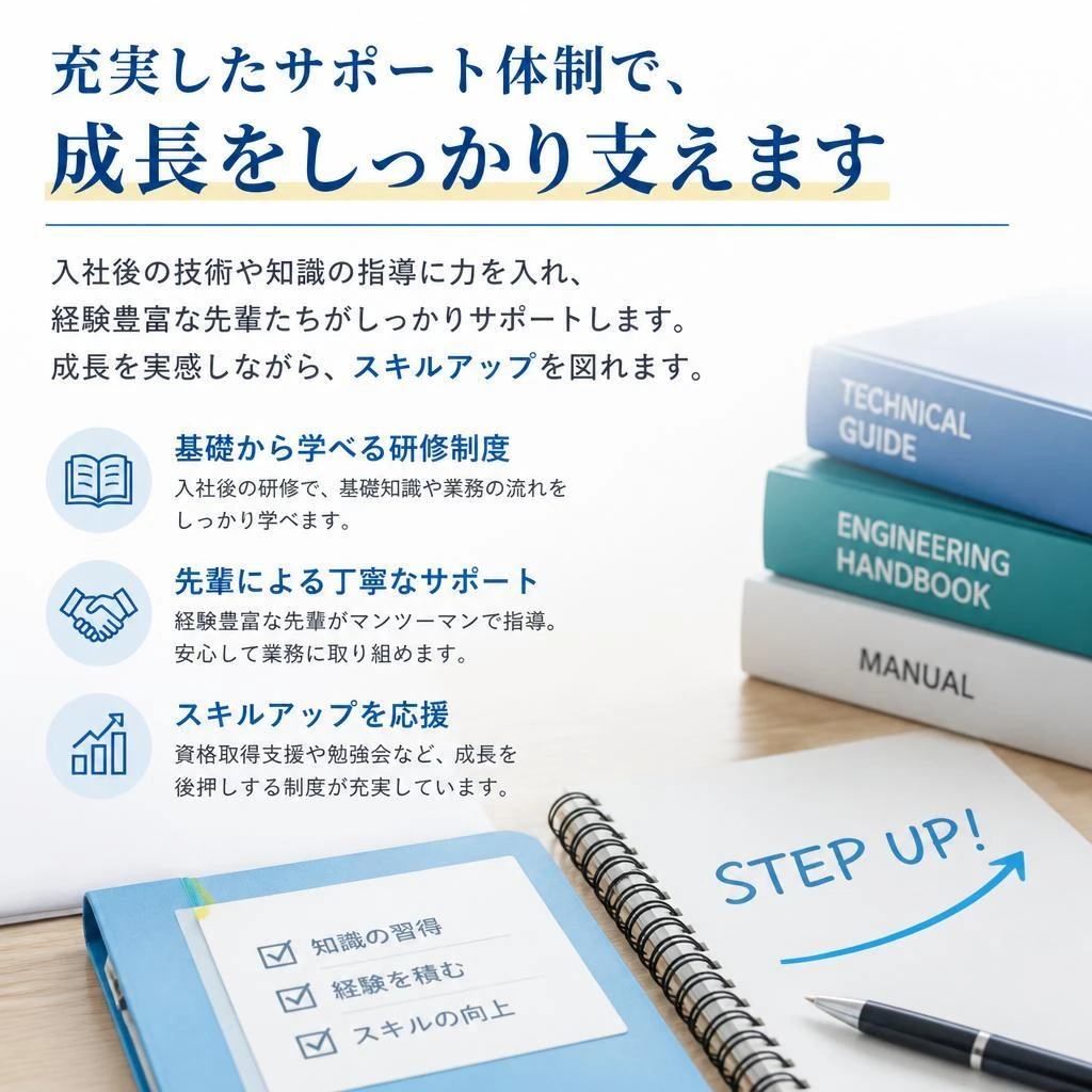 成長をサポートする体制