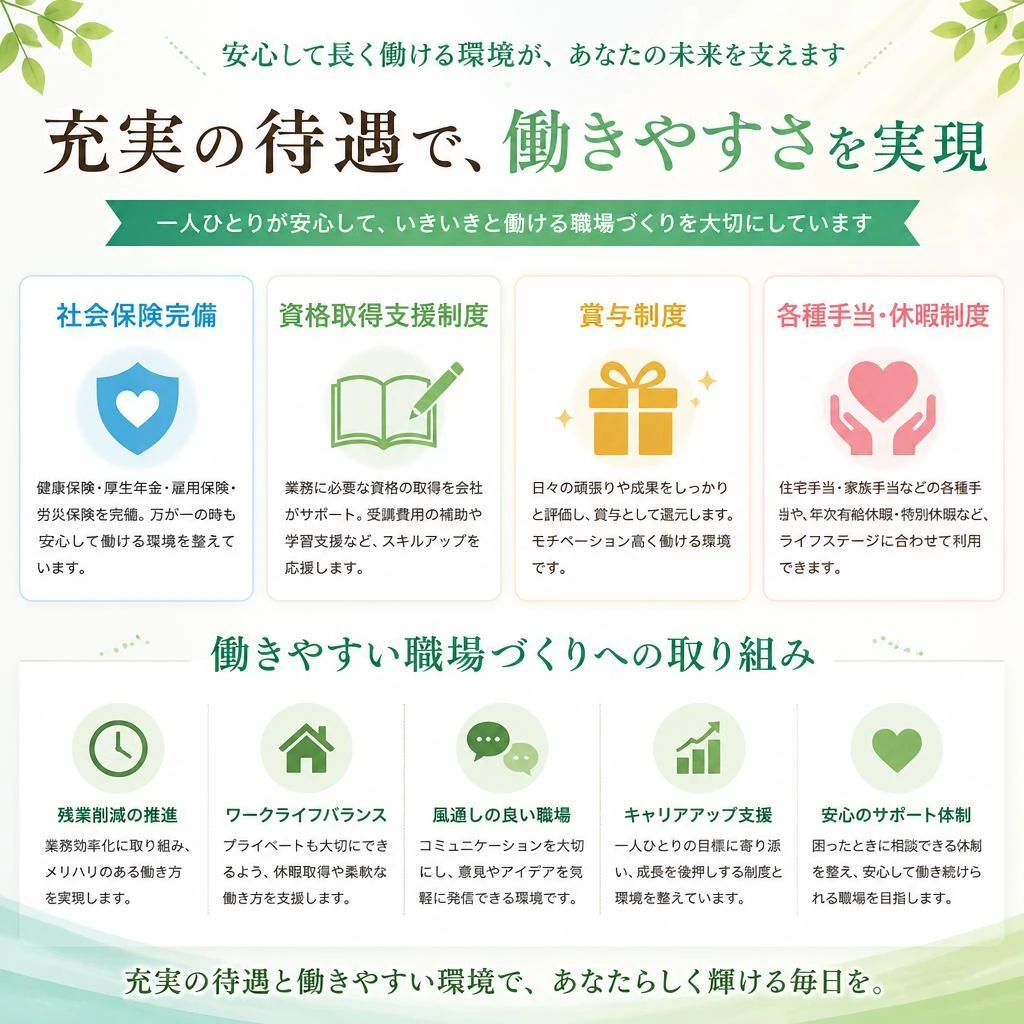 充実した福利厚生