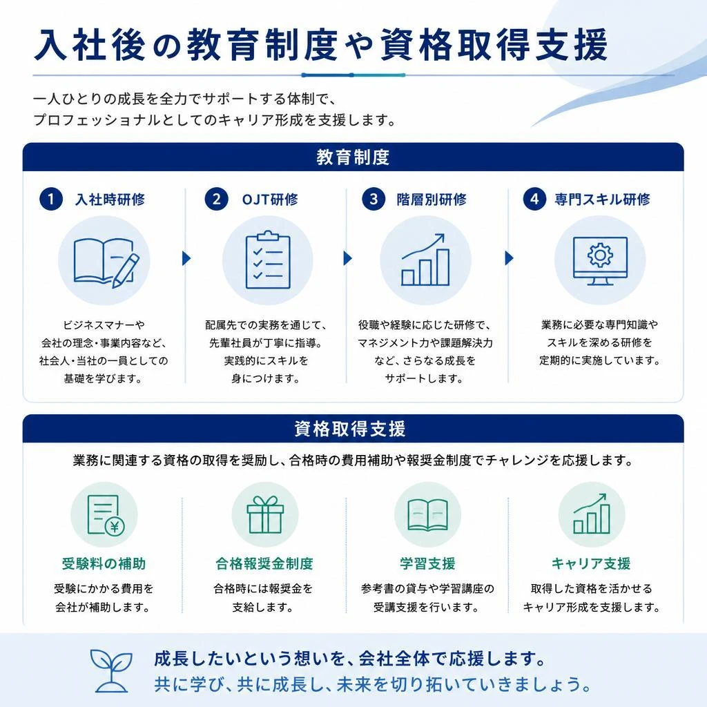 充実した入社後サポート