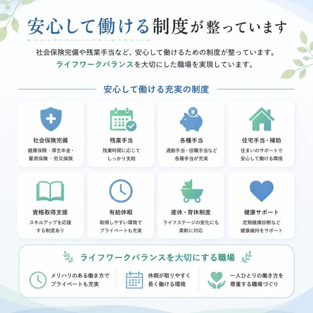 充実した福利厚生
