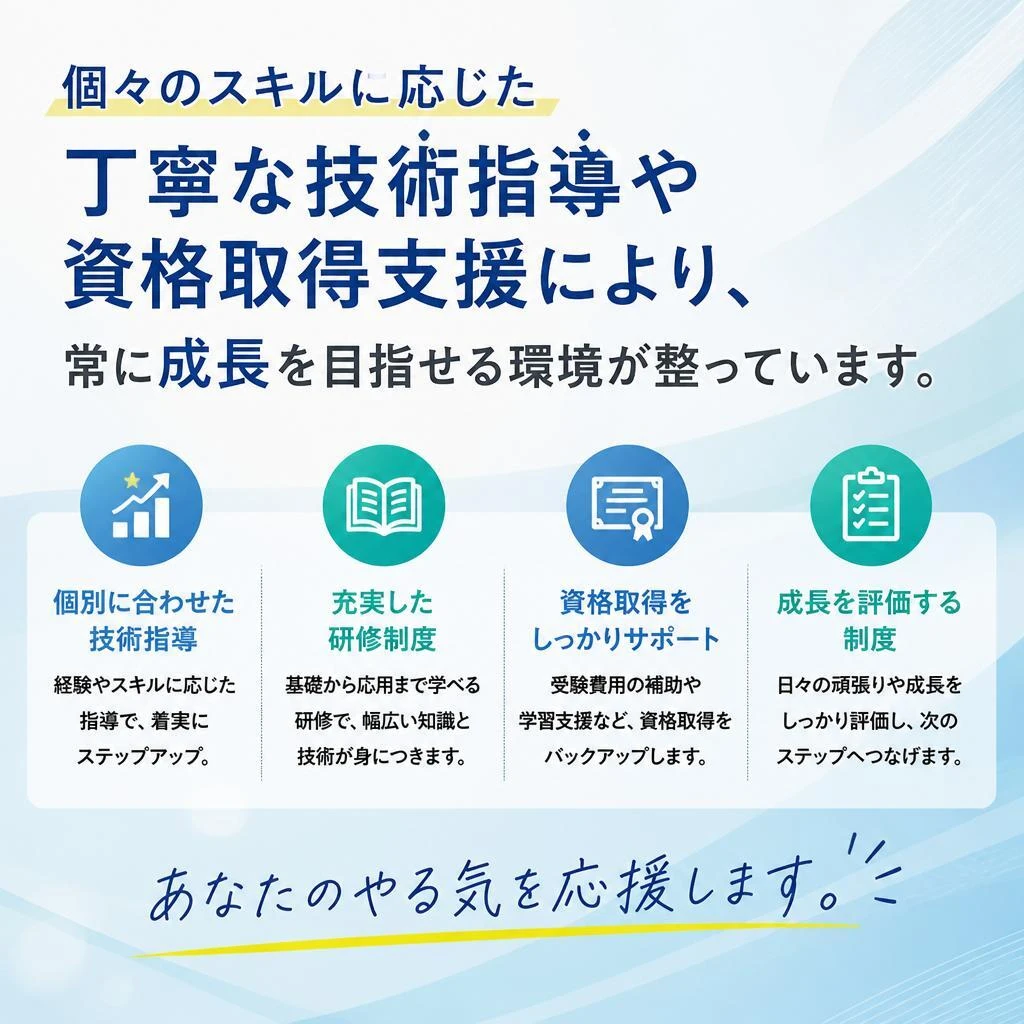 スキルアップのためのサポート