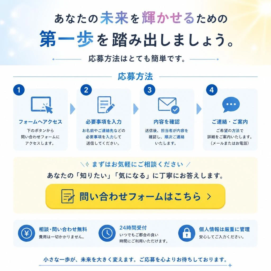 今すぐ応募しよう！