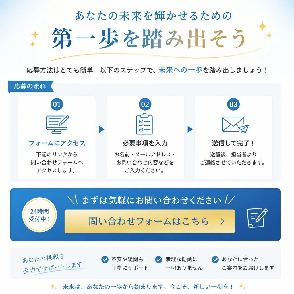 今すぐ応募しよう！
