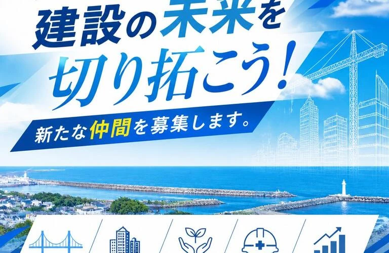 大洗で建設の未来を切り拓こう！新たな仲間を募集します。