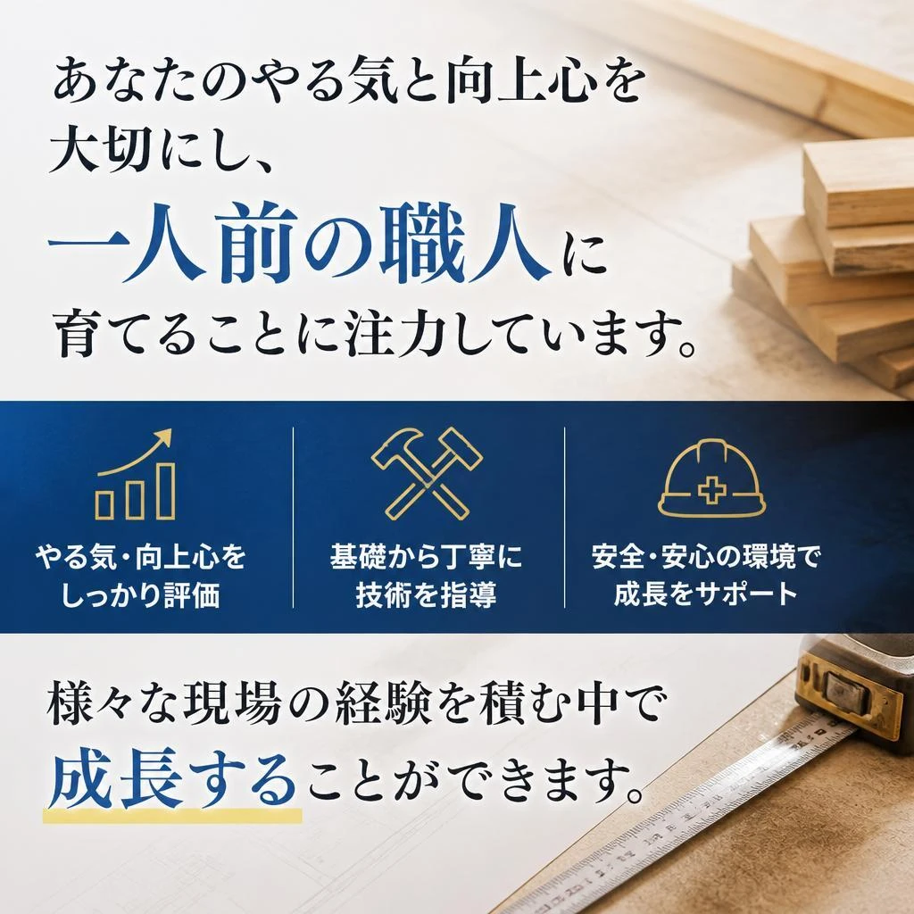 職人育成へのこだわり