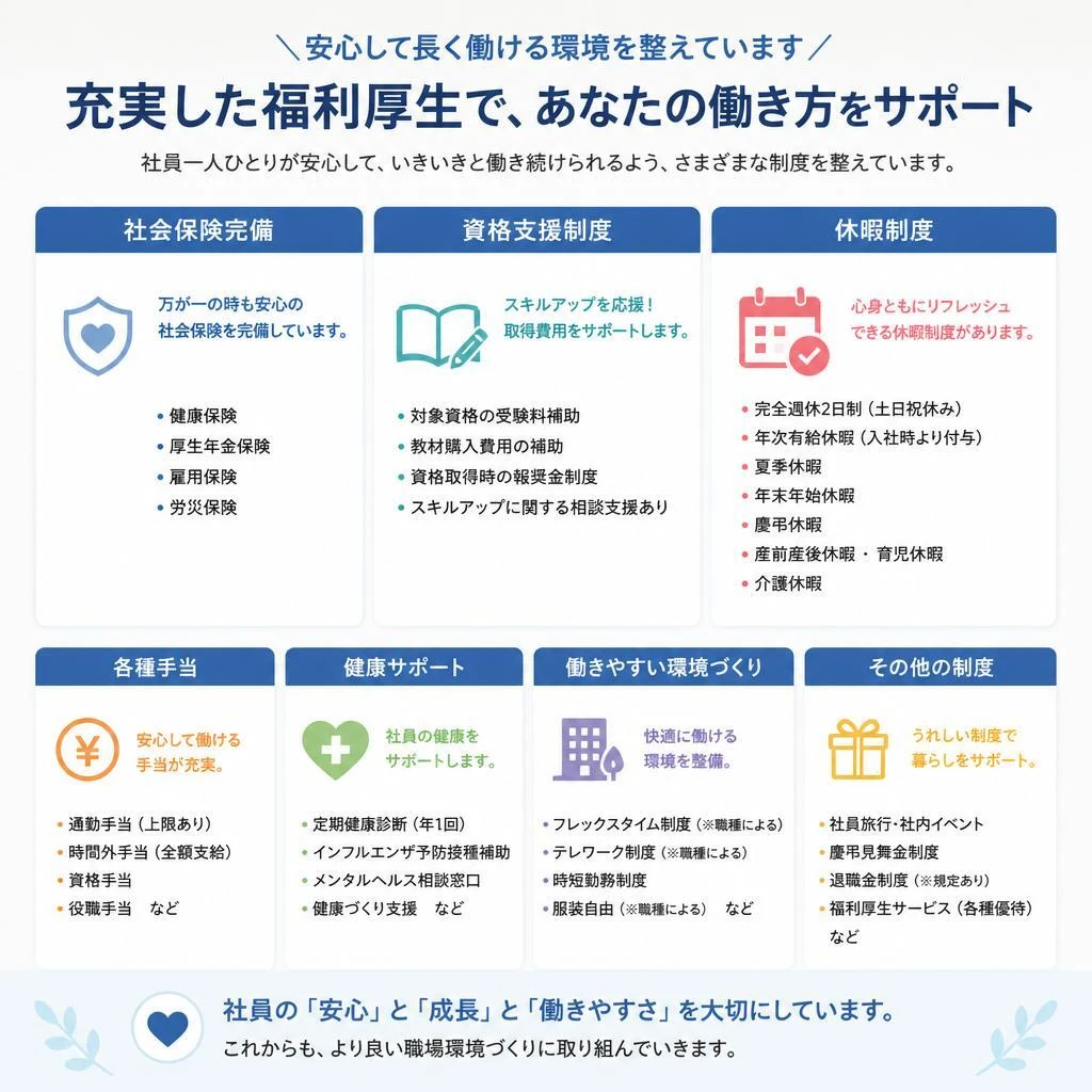 4. 充実の福利厚生