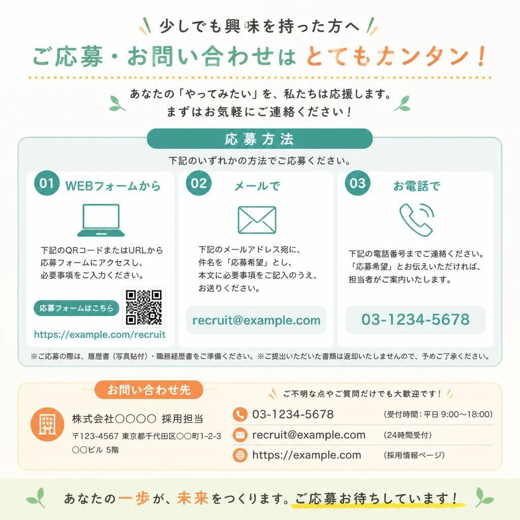 7. お問い合わせ - あなたの第一歩を踏み出そう！