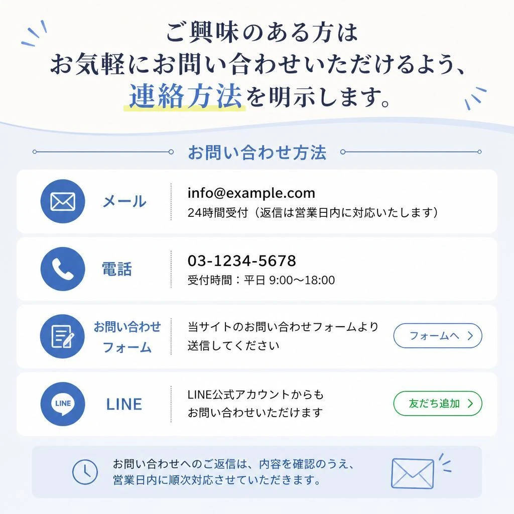 7. お問い合わせ