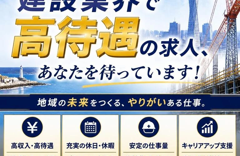 大洗・水戸での建設業界で高待遇の求人、あなたを待っています！
