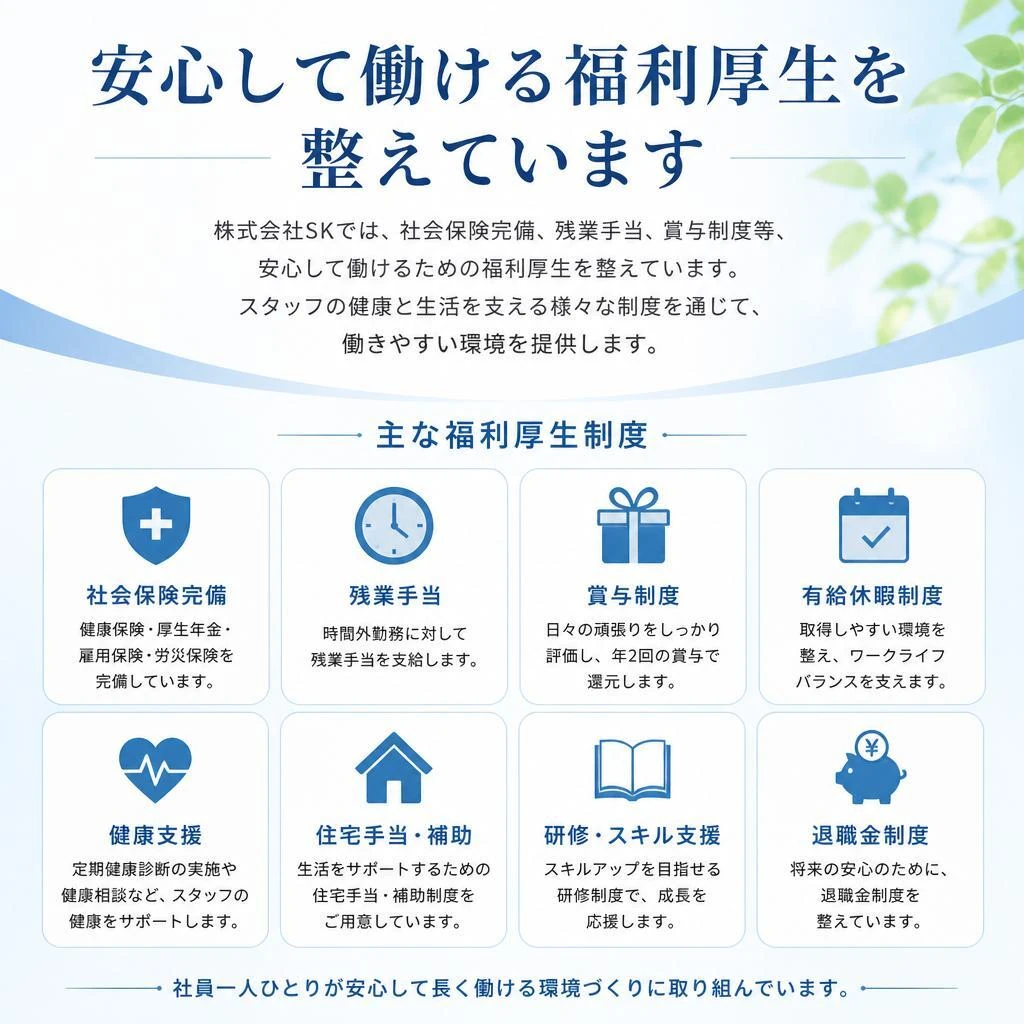 充実した福利厚生のご紹介
