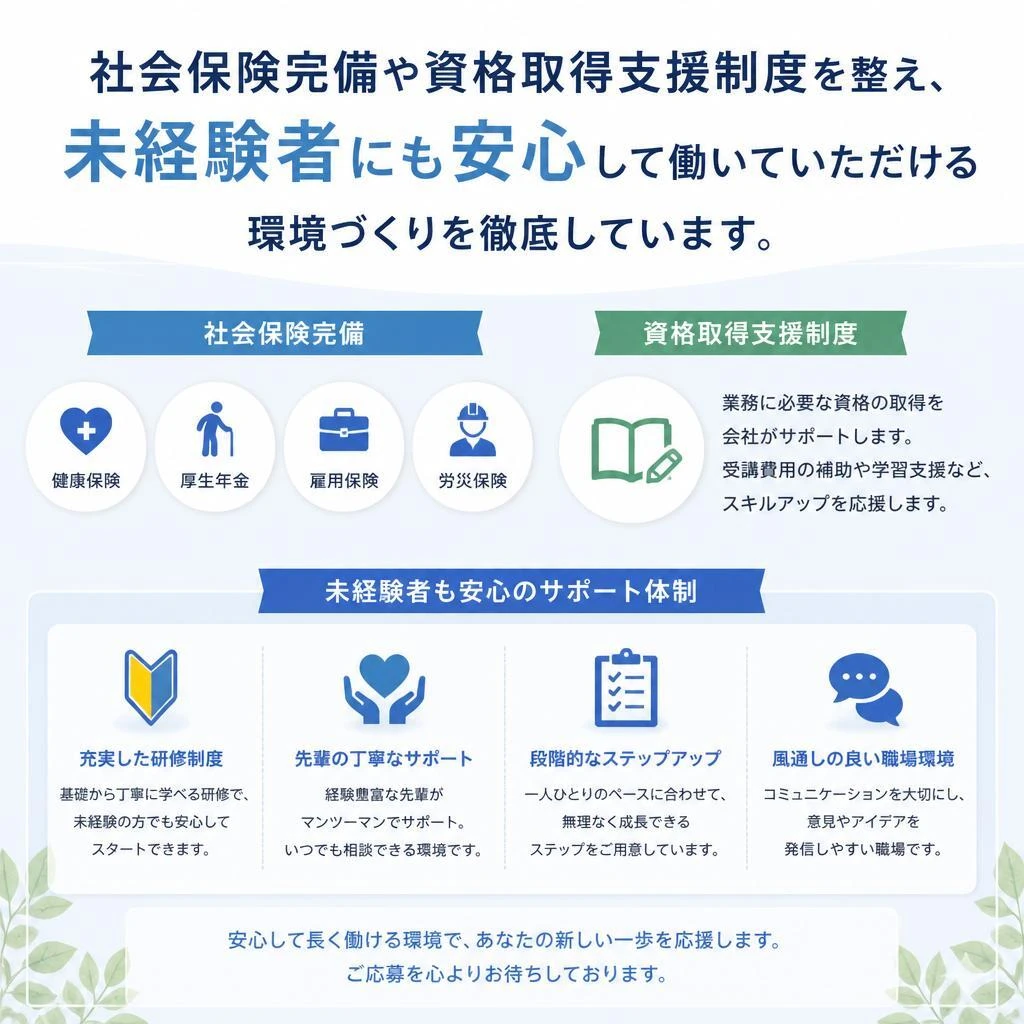 安心して働ける環境