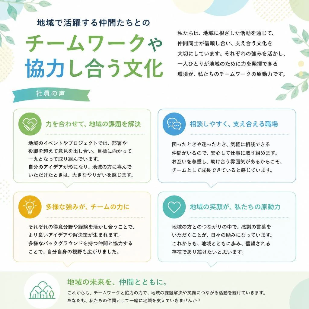 地元の仲間と共に成長
