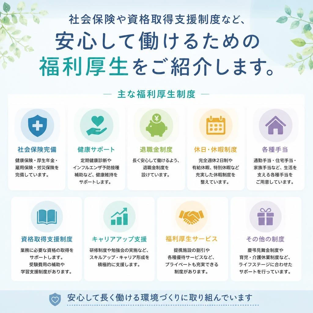 充実の福利厚生