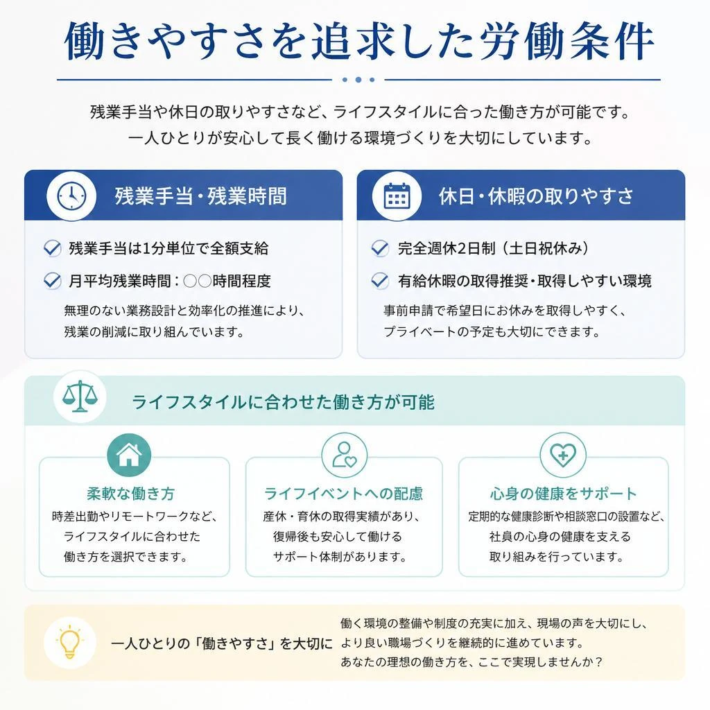 労働条件のメリット