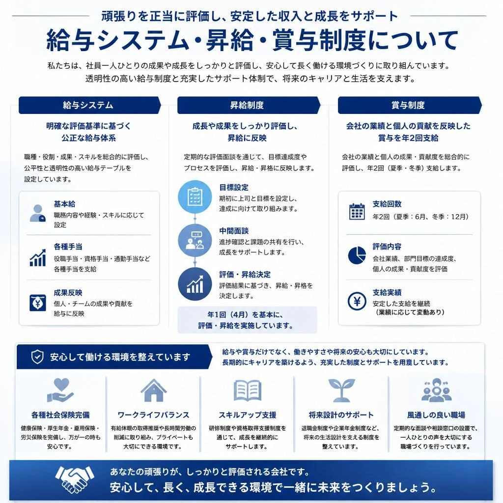 安心の給与体系