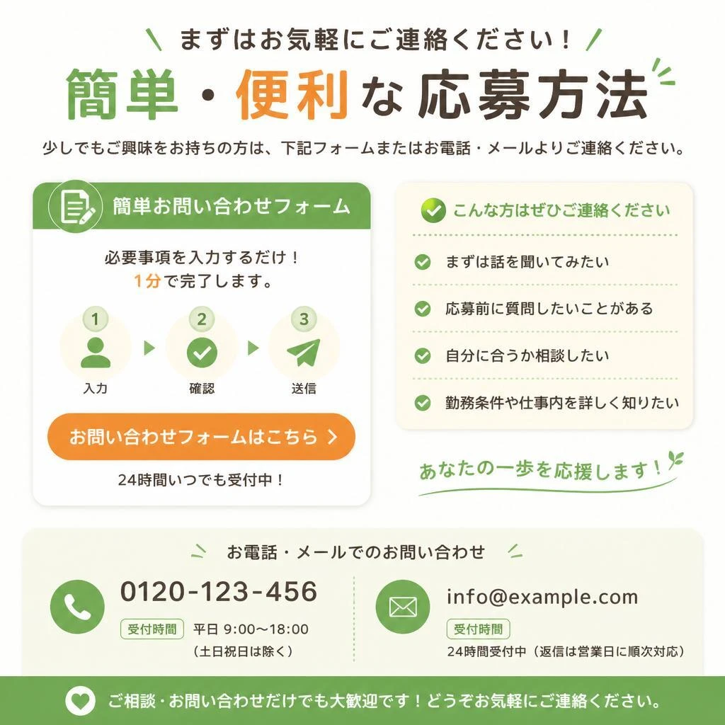 今すぐ応募しよう！