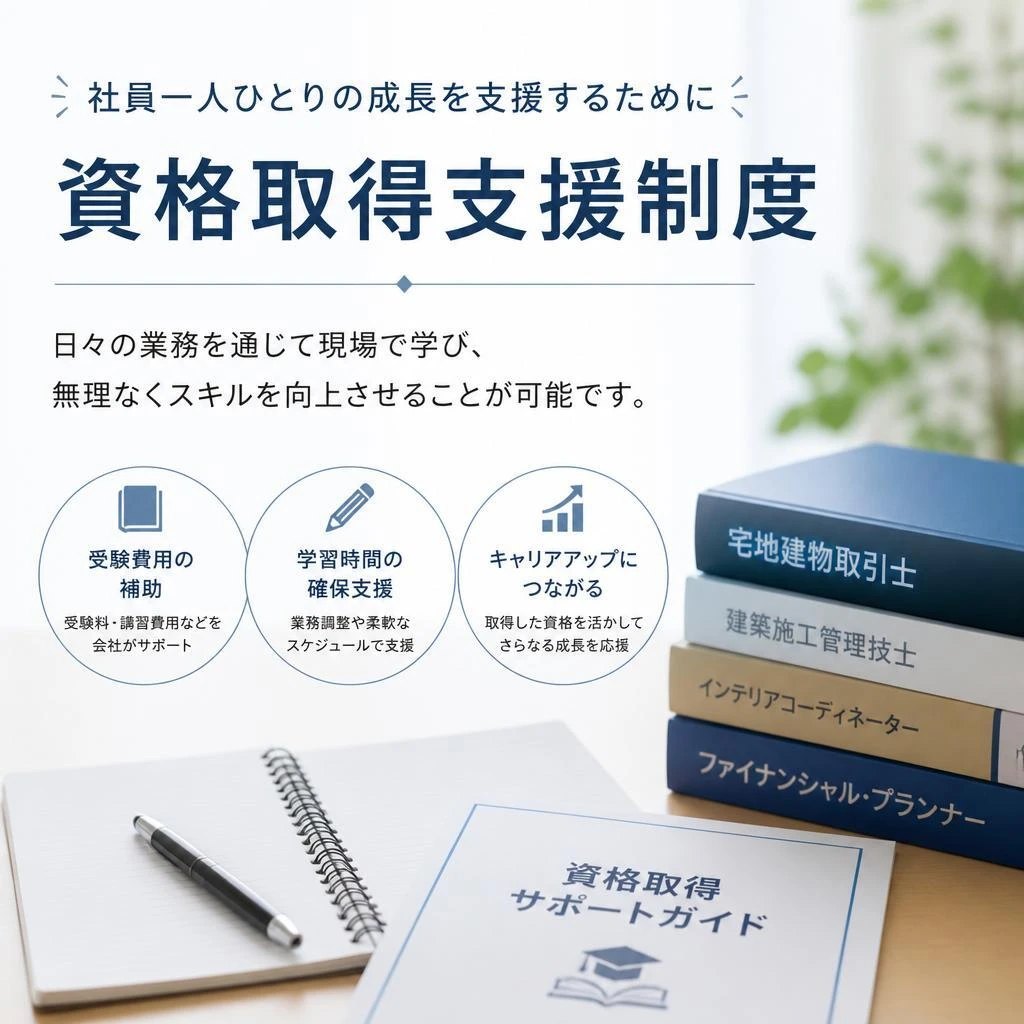 充実の資格取得支援