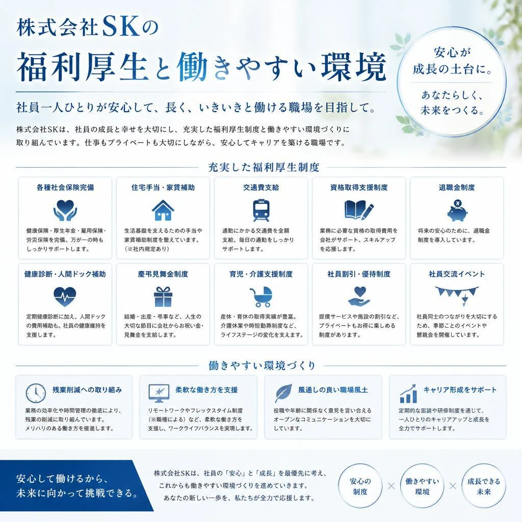5. 働く環境と福利厚生の充実度