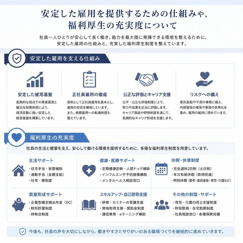 安心の雇用安定