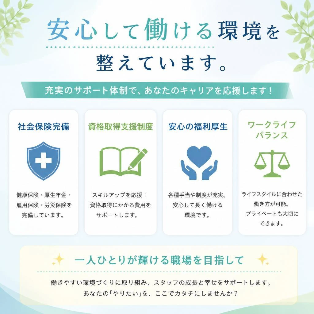 充実した福利厚生